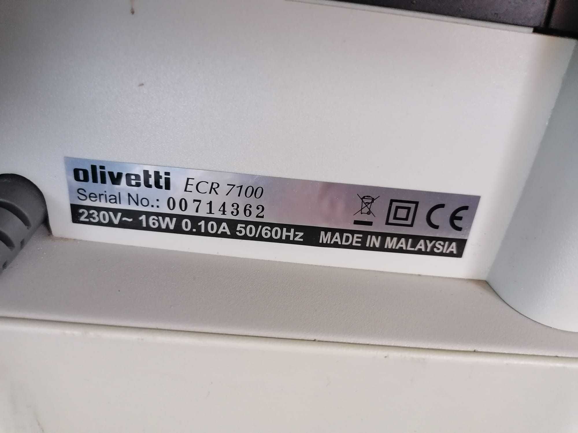 Caixa registradora eléctrica Olivetti ECR7100