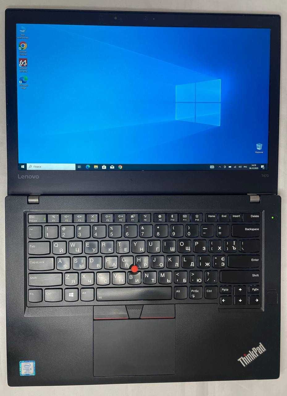 Ноутбук Lenovo T470 14" FHD IPS / i5-7300U / 8GB DDR4 / 256GB SSD