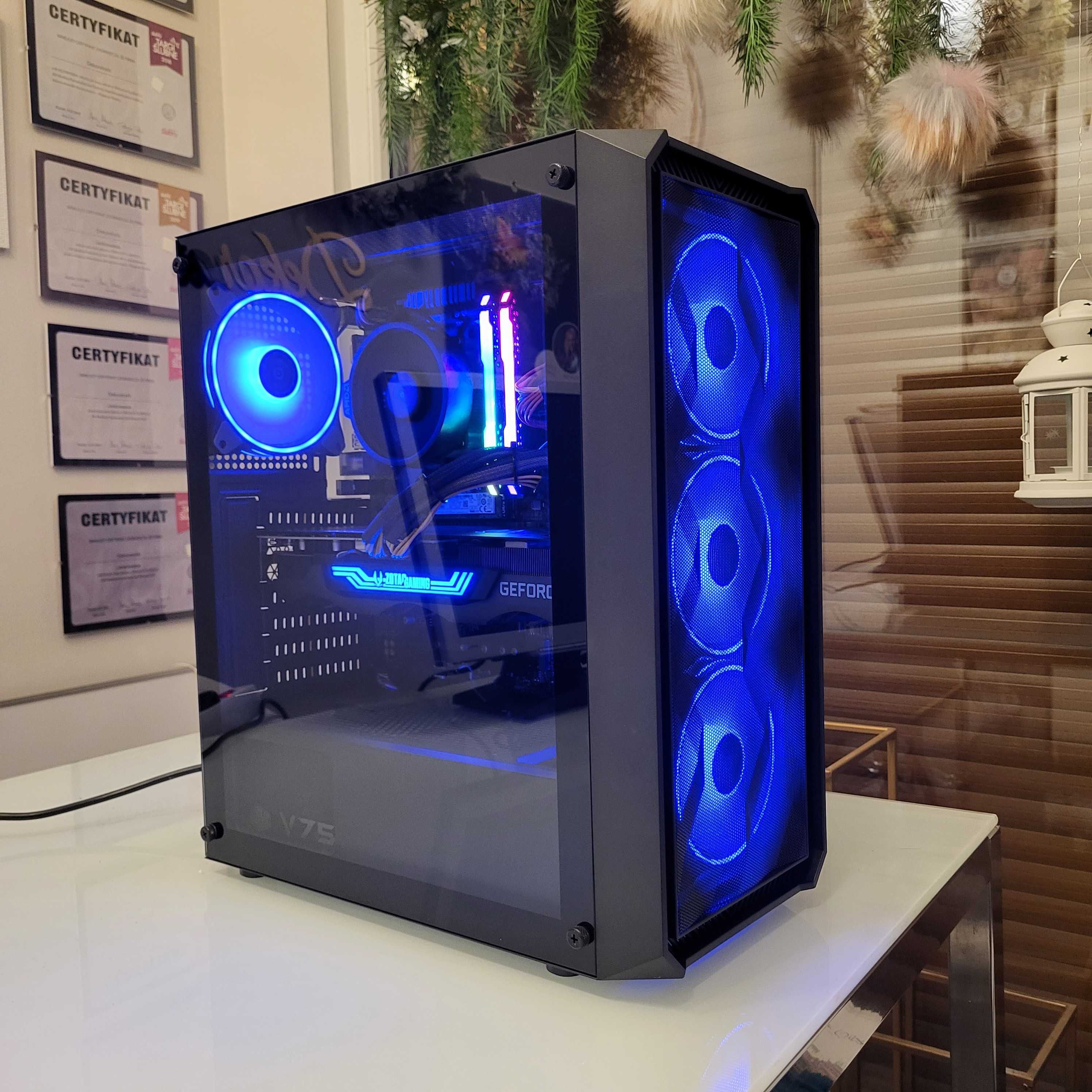 Komputer 2K RTX 3080 Ryzen 5 5600, 16gb DDR4 NVME 500GB gamingowy