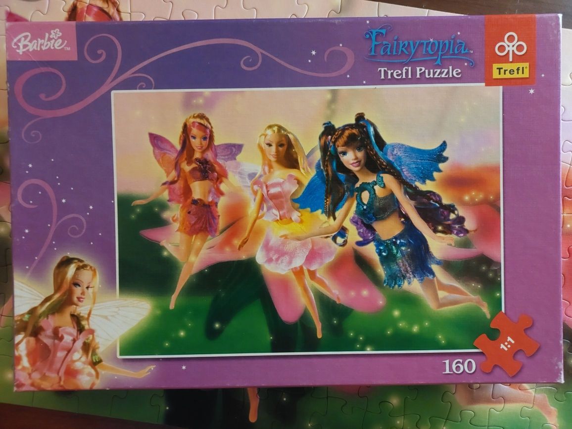 Puzzle Trefl 160 elementów wiek 3+ Barbie Wróżkolandia Fairytopia