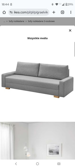 Kanapa rozkładana Ikea Gralviken - jak nowa