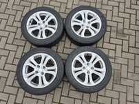 Koła Alu Oryg PEUGEOT 208 4x108 16 Cal 6J ET23 195/55 R16 MICHELIN 6mm
