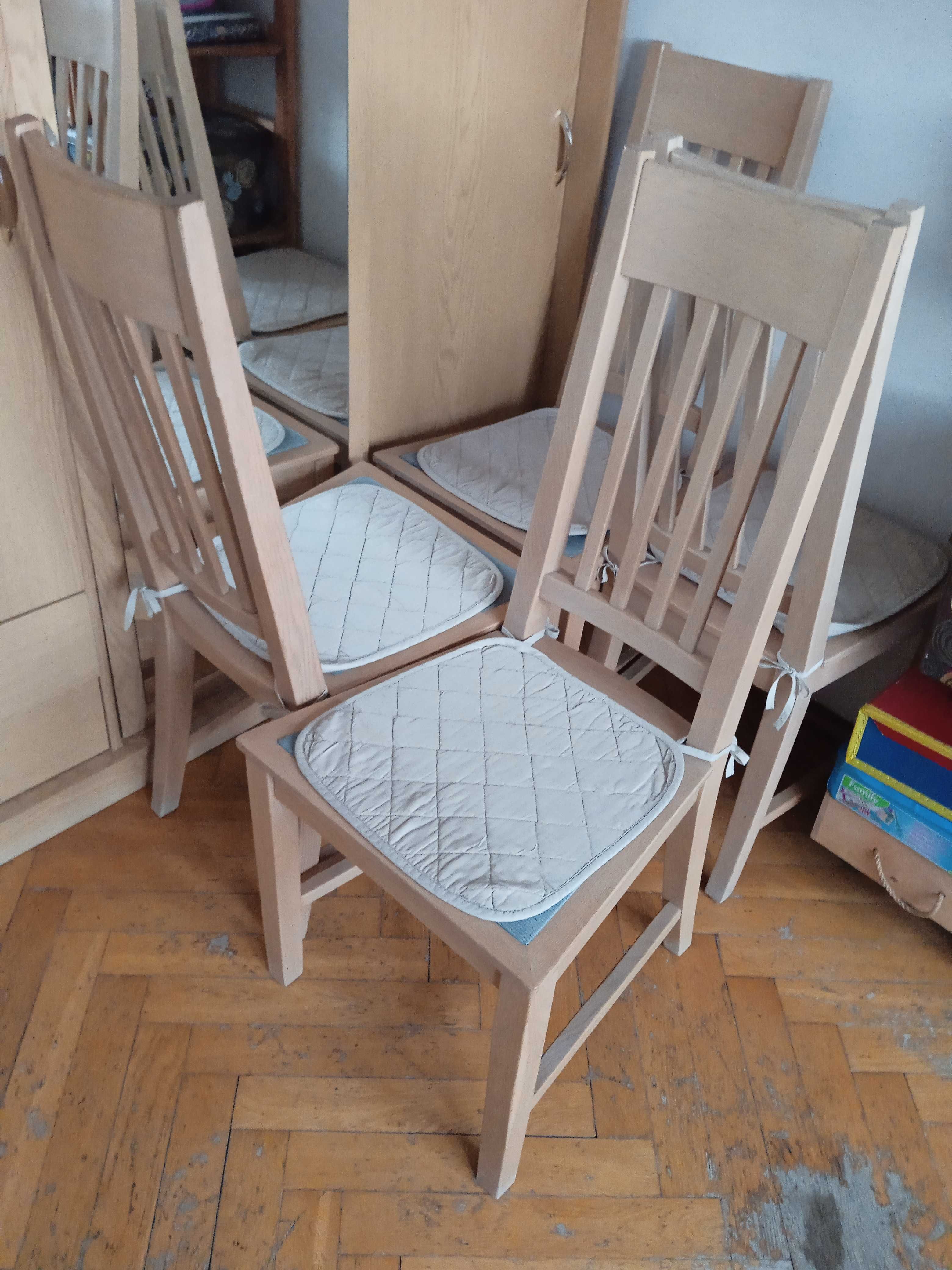 Krzesła dąb bielony 4 szt- nowa cena