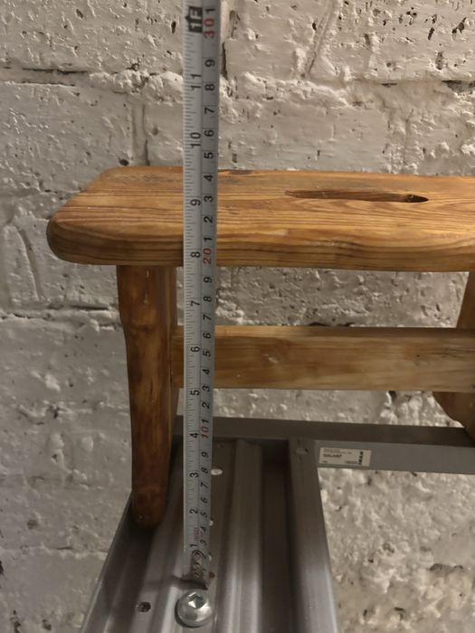Ryczka taboret drewniany