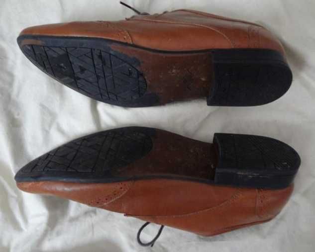 Туфлі броги чоловічі коричневі Asos 42 натуральна шкіра