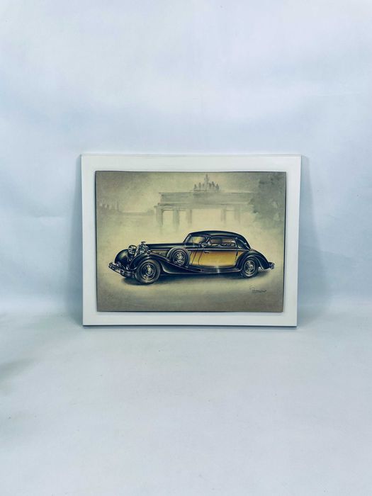 Plakat na ramce drewnianej samochodu HORCH