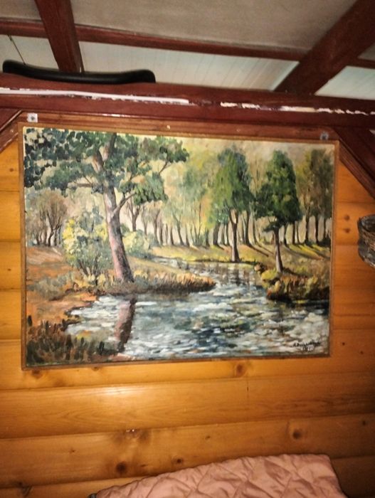 Obraz malowany na płótnie rok 1984