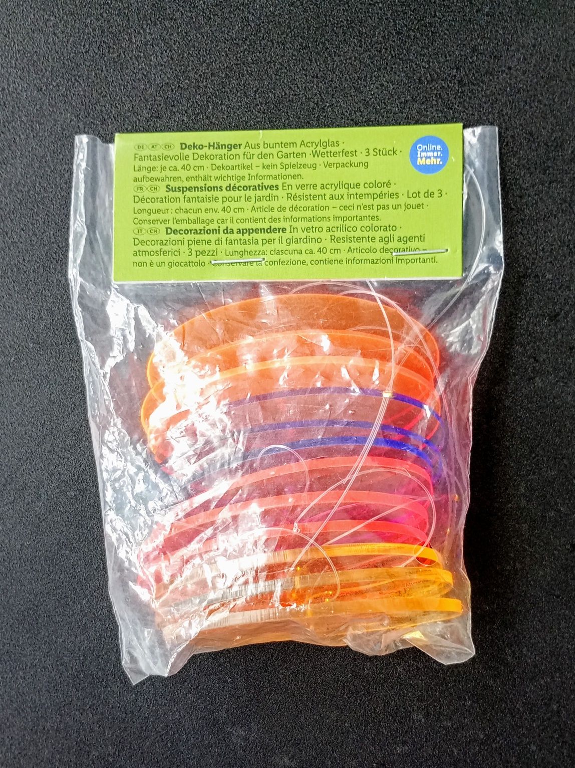 Ozdoby ogrodowe ze szkła akrylowego fluorescencyjnego / LIVARNO Home.