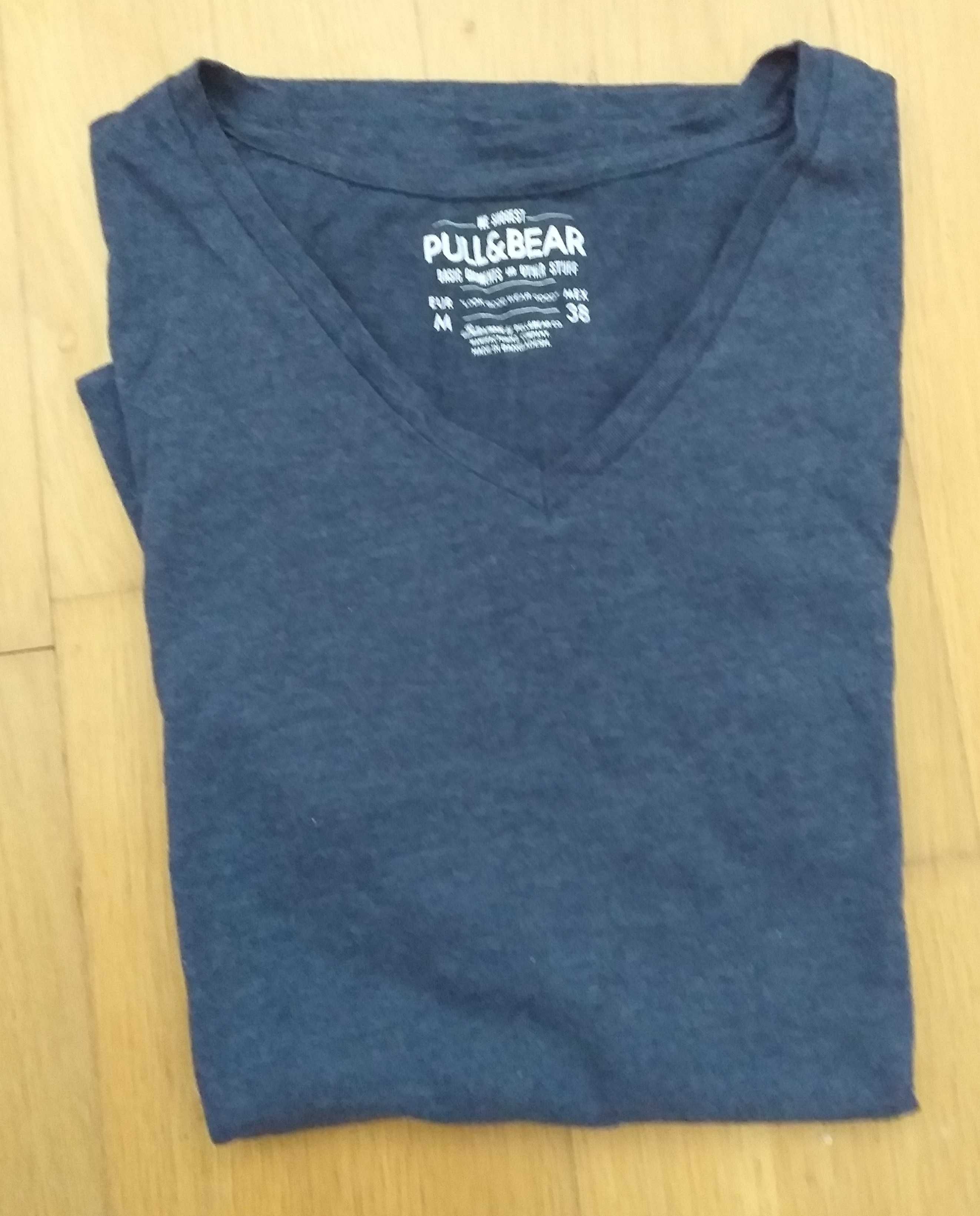 T-shirt Pull & Bear azul, original, nova