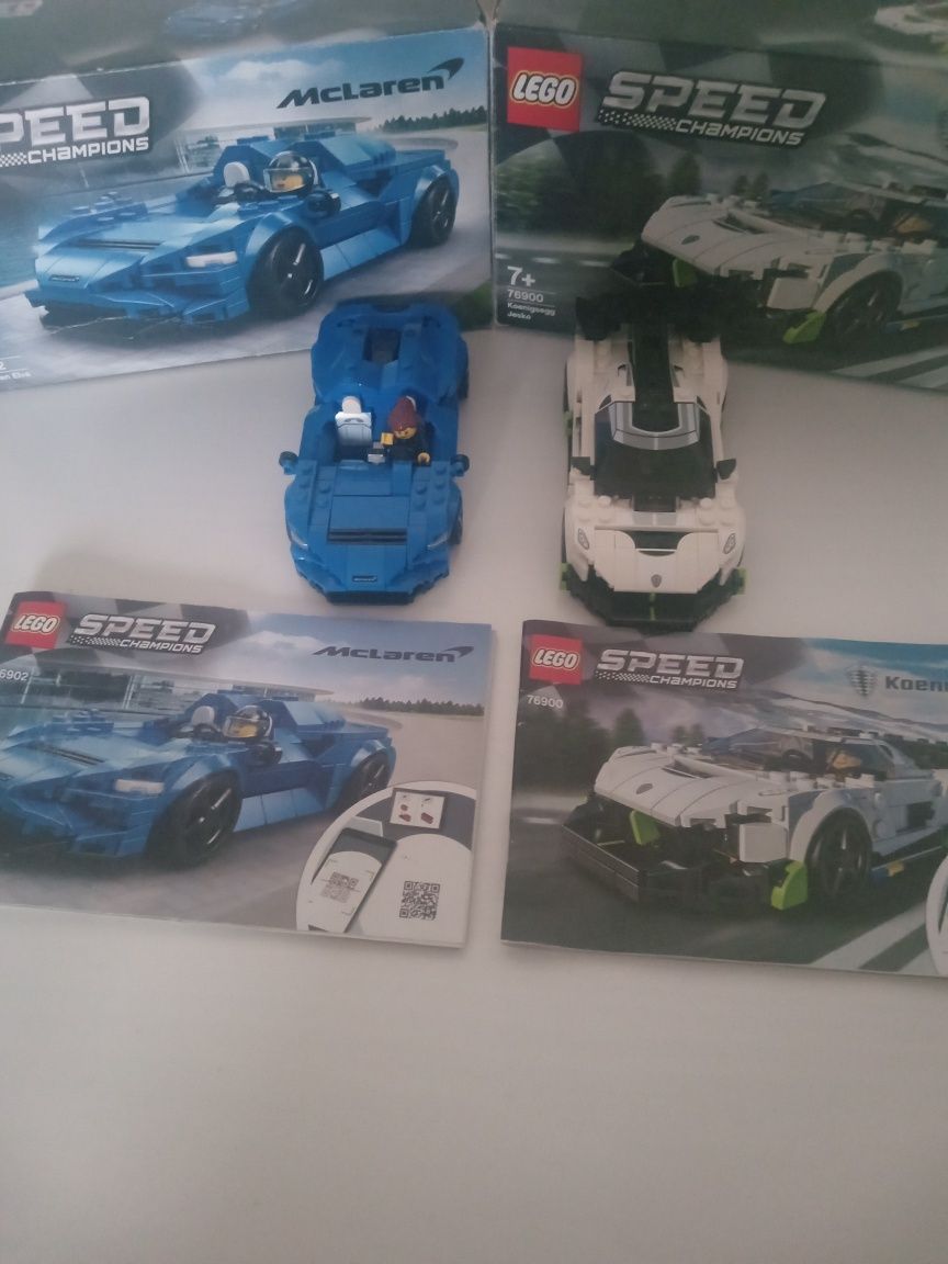 Dwa zestawy LEGO Speed Champions