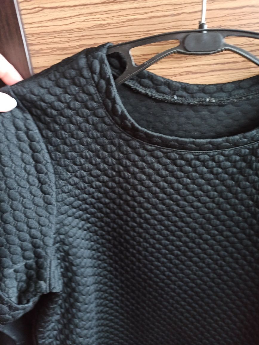 Комплект, блузка и юбка, шифон zara , M-L