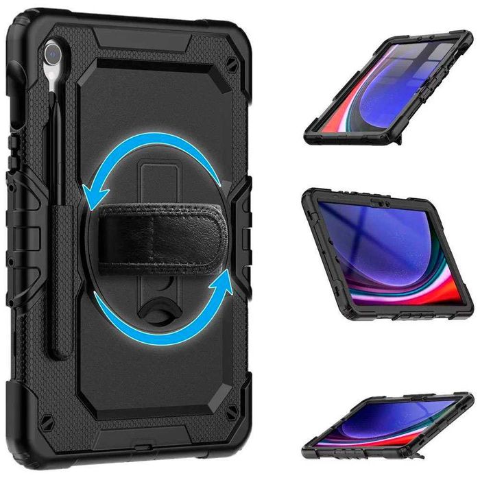 Capa Tech-Protect Samsung Galaxy Tab S9/S9 FE/S10 FE/S10 Lite - Preta