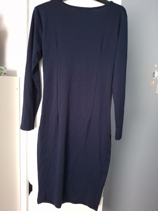 Granatowa sukienka L elegancka