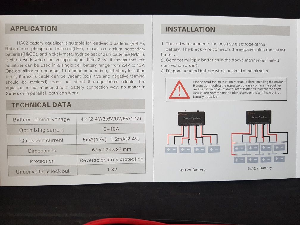 Балансир з індикатором для заряду акумуляторів АКБ HС02