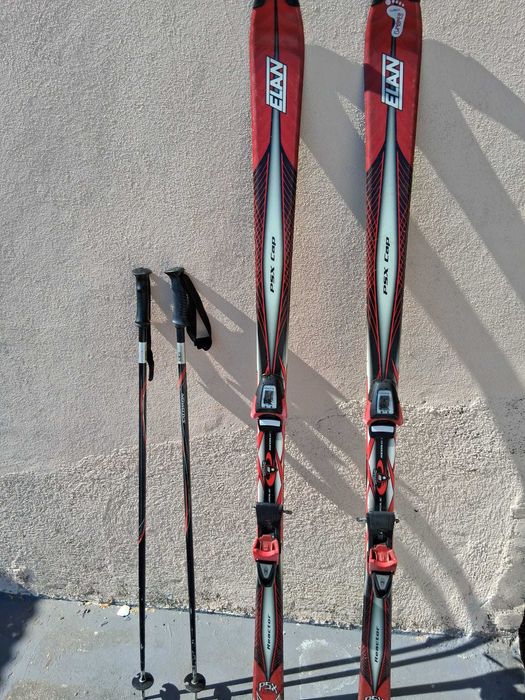Conjunto de Ski Elan + Bastões Salomon