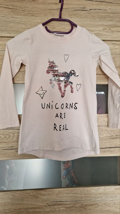 Tunika bluzka bluzeczka Coccodrillo r.116 jednorożec magiczne cekiny