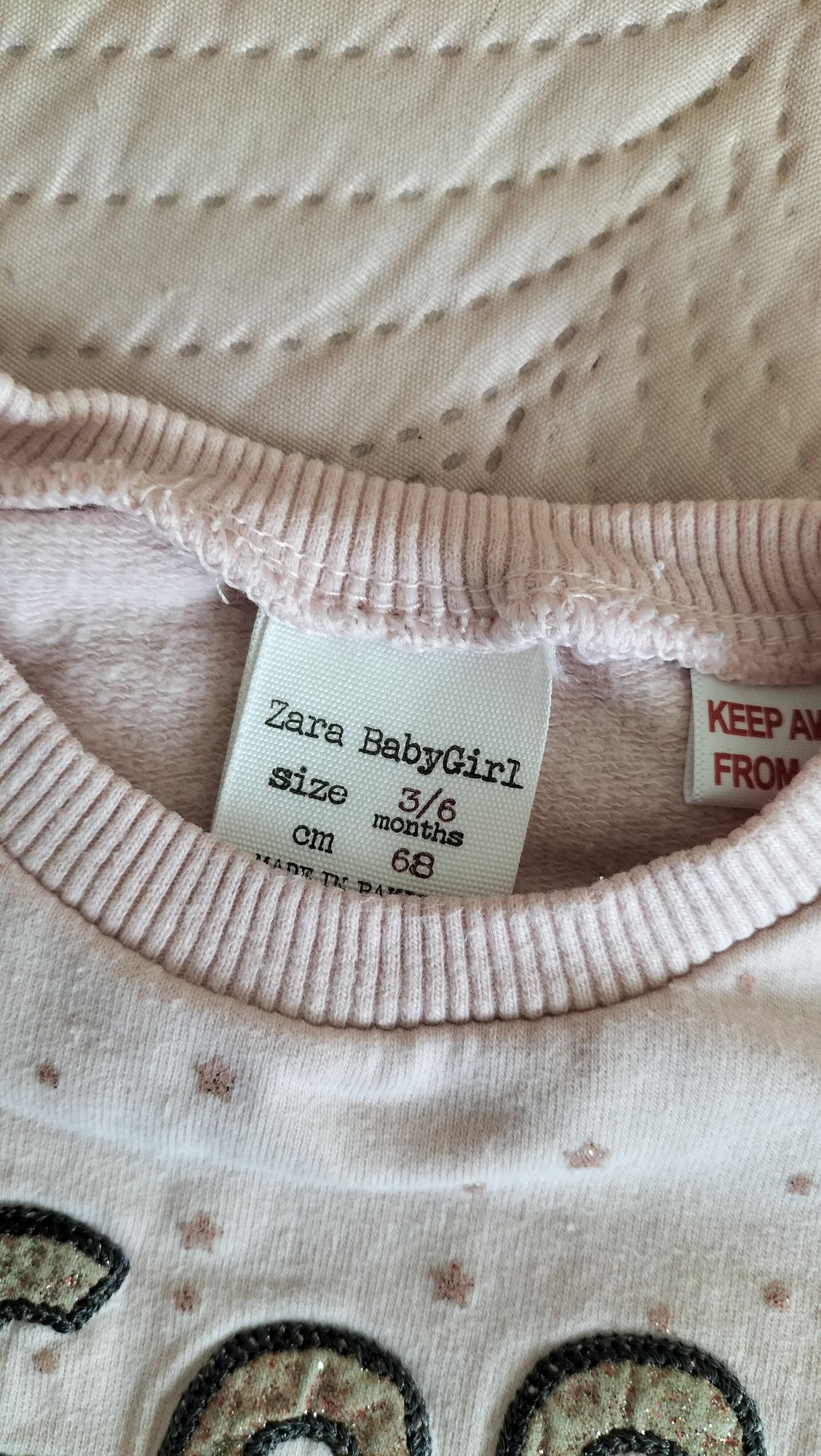 Zara i Reserved - bluzy dla dziewczynki r.68