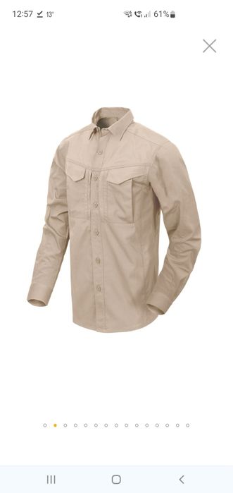 Koszula Helikon Defender Mk2 PolyCotton Ripstop Long Sleeve Khaki XXL
