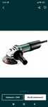 Szlifierka Kątowa 125Mm  850-125  Metabo