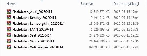 Grupa VAG - pliki - sgo / frf - Flashdaten Odis & VCP