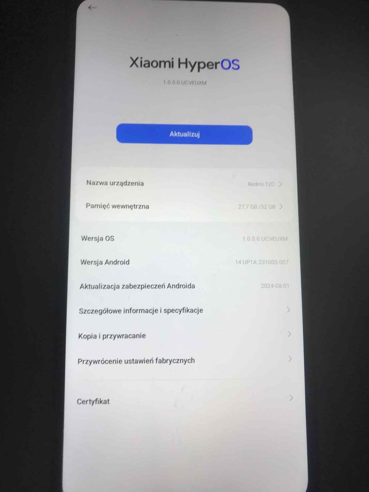 Redmi 12c używany 2/3 miesiące stan dobry