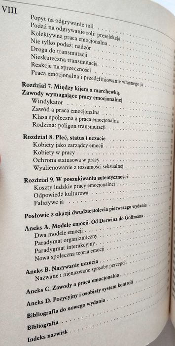 ZARZĄDZANIE EMOCJAMI komercjalizacja ludzkich uczuć, HOCHSCHILD