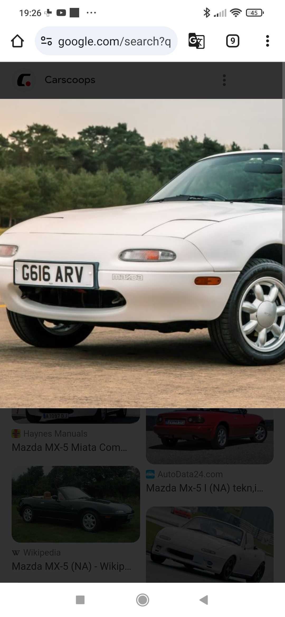 MX 5 autocolante do para-choques