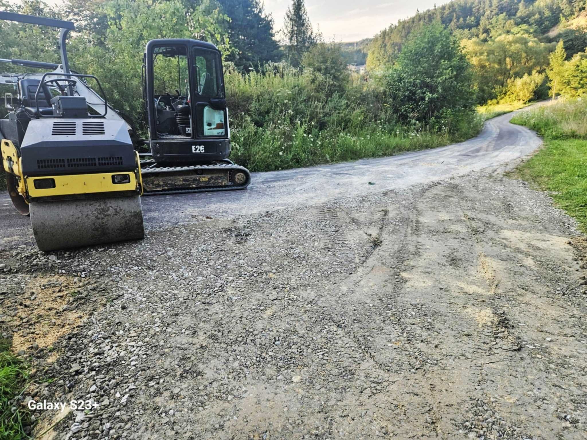 Wynajem maszyn budowlanych, usługi kompleksowe Dynów