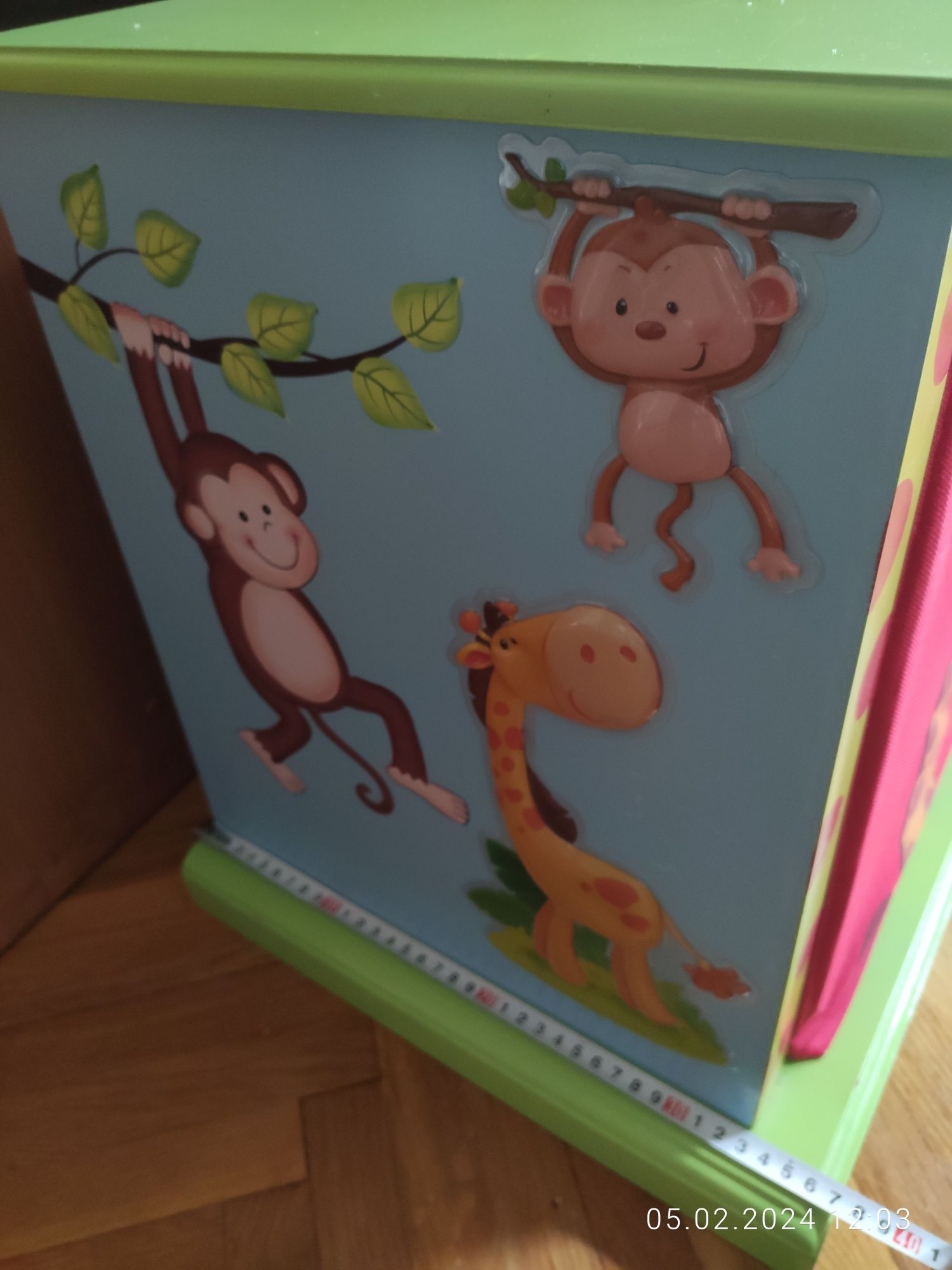 Teamson kids skrzynia na zabawki dziecka SAFARI regał półka szuflada