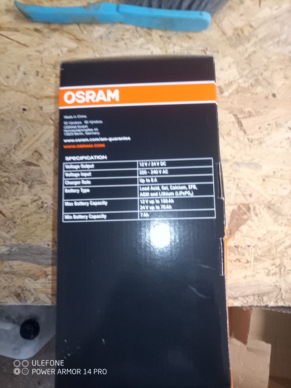 Osram BATTERYcharge 908 8A AGM do Akumulatorów żelowych