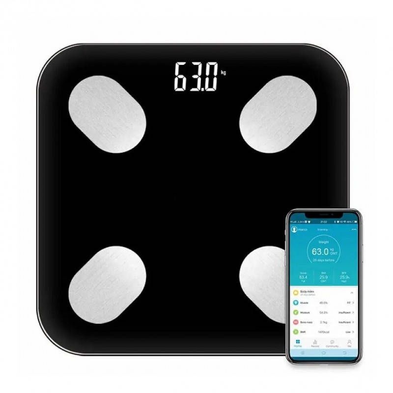 Смарт весы напольные 180кг (0,05кг) bluetooth