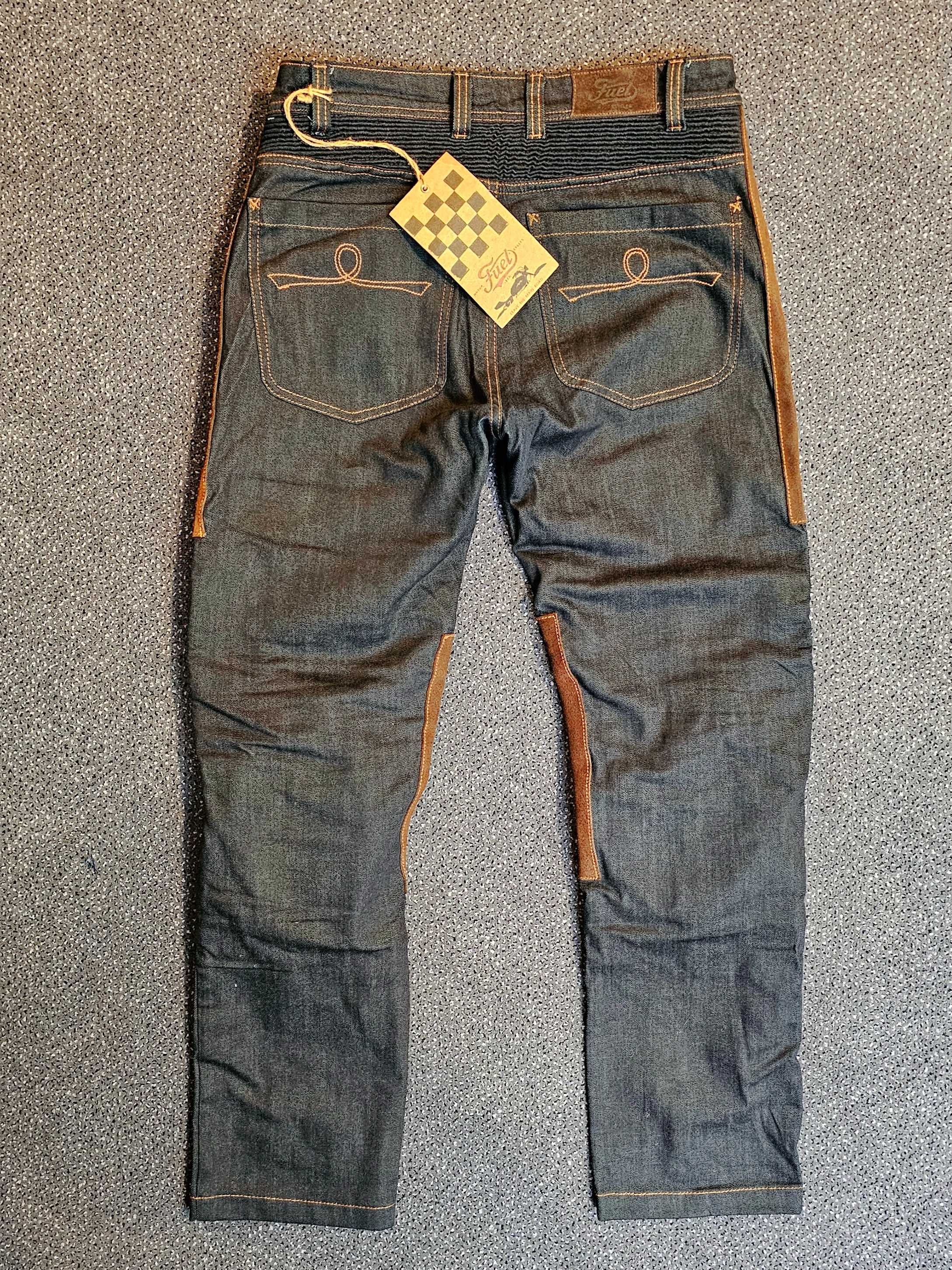 Markowe spodnie motocyklowe FUEL SERGEANT - tekstylne, jeans, skóra