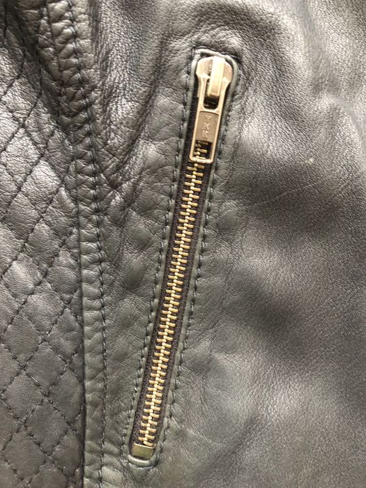 Кожаная куртка naf naf размер 42