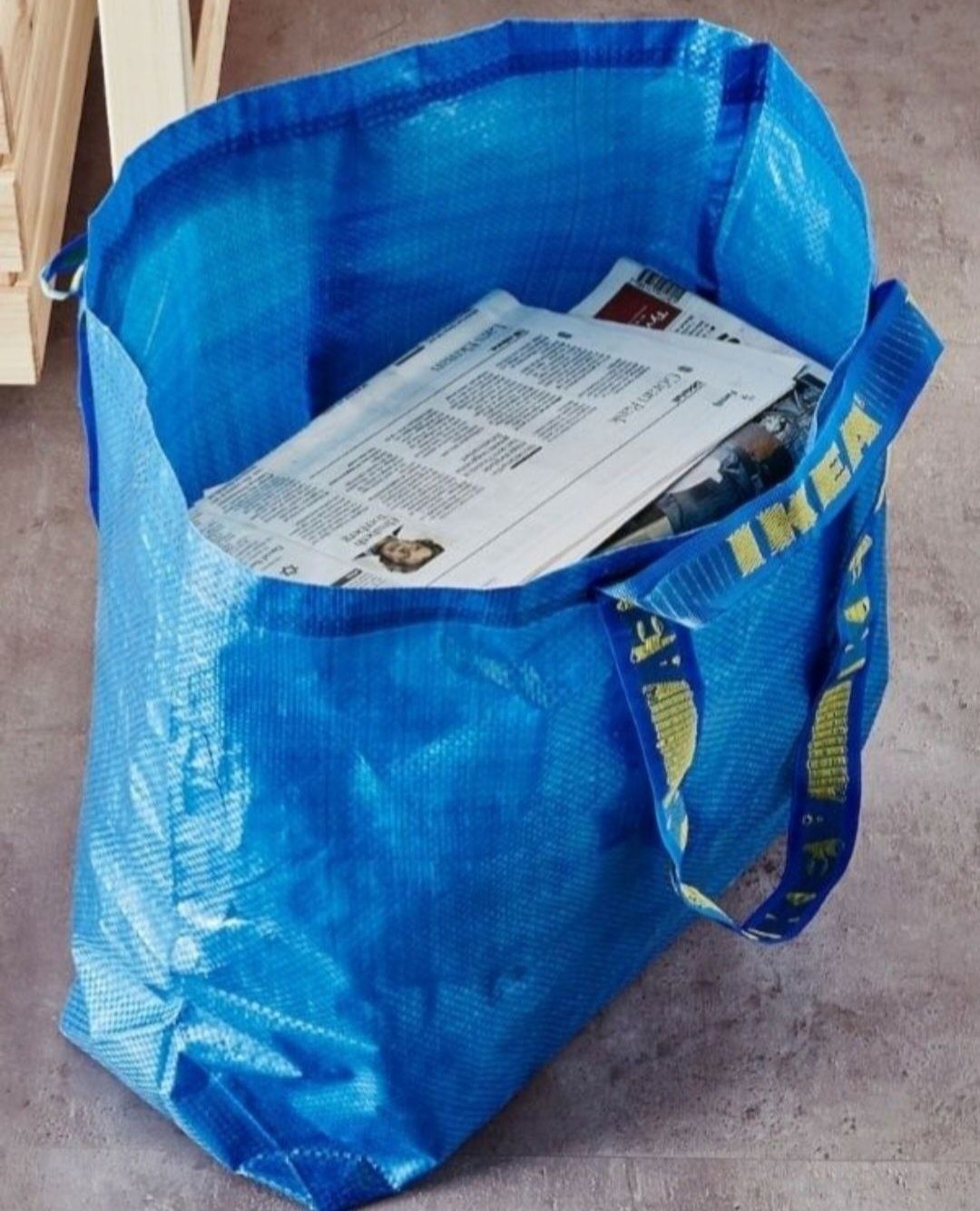 1zł Wysyłka Duże Torby Pakowne 3sztuki IKEA Niebieska Mocne NOWE