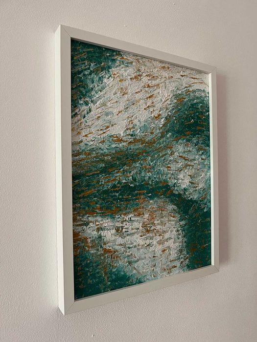 Pintura abstrata em acrílico