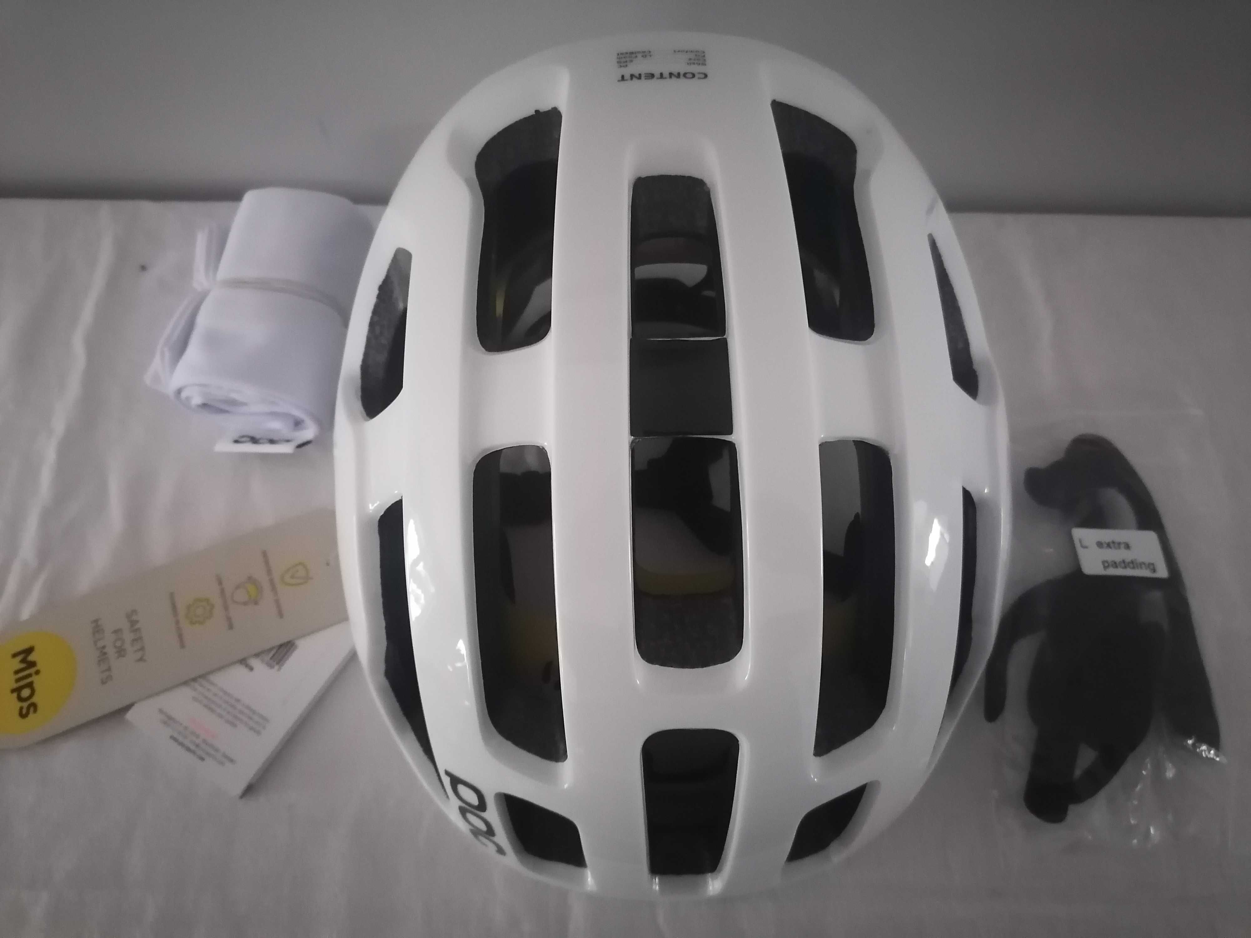 Kask rowerowy szosowy Poc Octal Mips Hydrogen White L 56-62cm