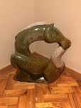 Estatueta de chão em pedra sabão originária do Brasil