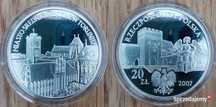 20 zł Średniowieczne miasto Toruń srebro mennicza z 2007 r.
