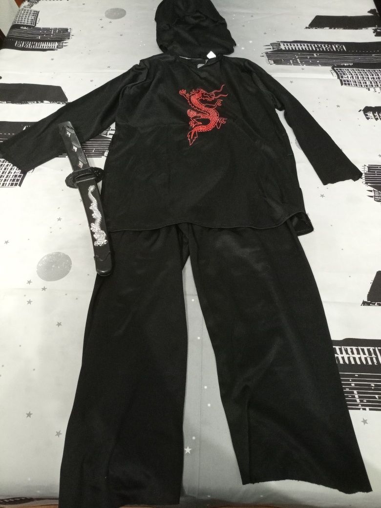 Fato de Carnaval Ninja rapaz