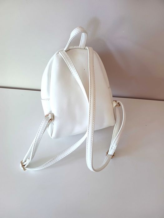 biały złoty mini plecak plecaczek damski dla dziewczynki kobiecy