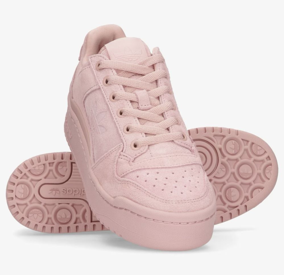 Pudrowy róż adidas forum bold sneakersy 38 2/3