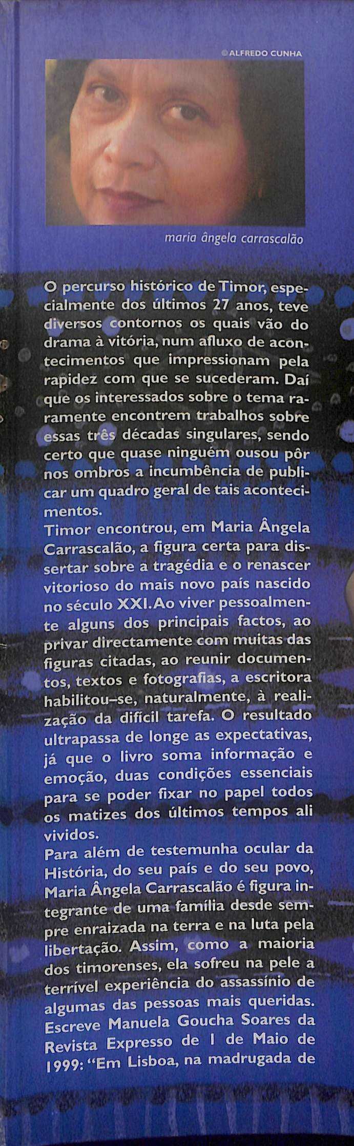 "Timor. Os Anos da Resistência" de Maria Ângela Carrascalão [Novo]