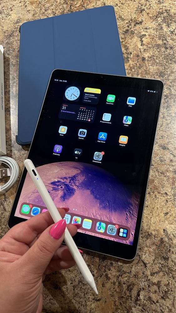 Tablet iPad Apple Retina 10” + NOWY RYSIK - Touch ID - PROCREATE