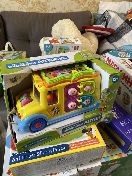 Музична іграшка Limo toy шкільний автобус озвучено англійською