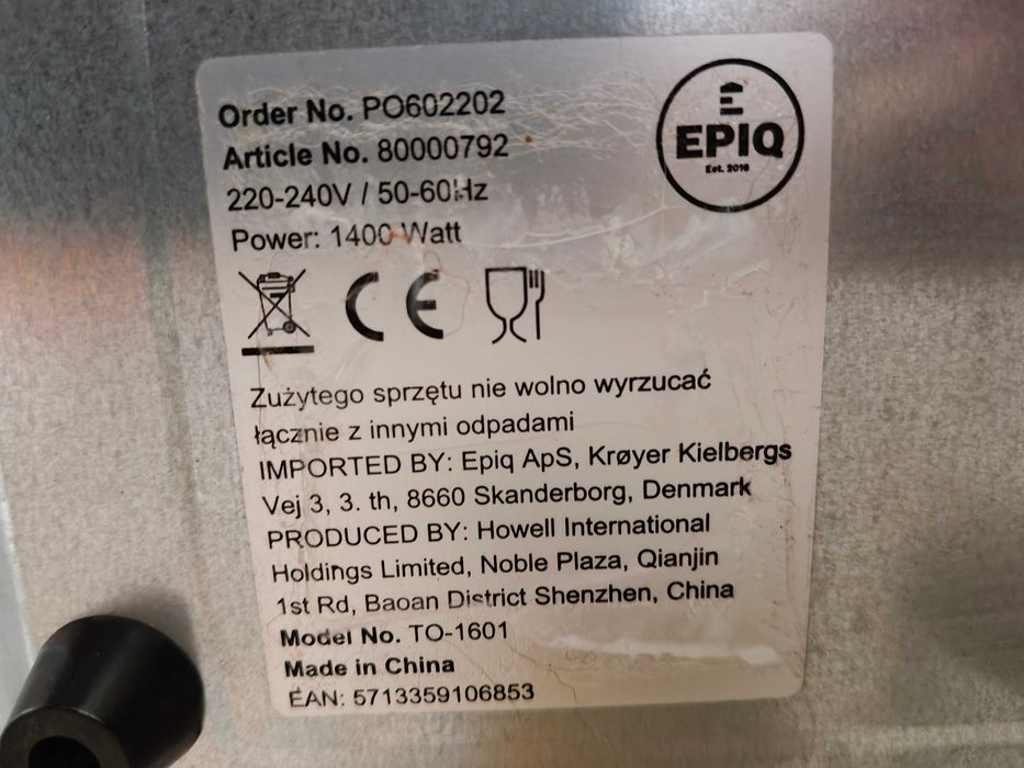 Piekarnik elektryczny przenośny wolnostojący Howell