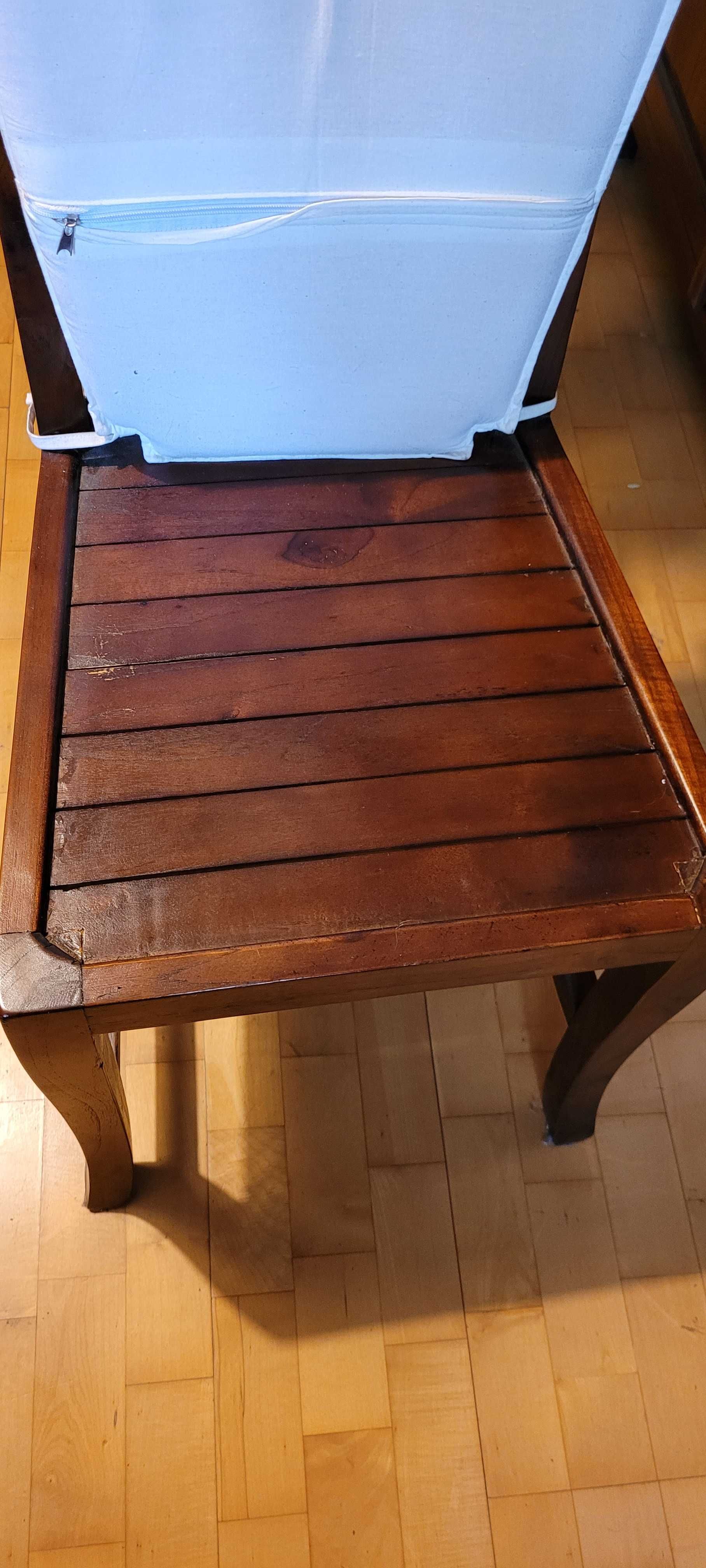Komplet mebli kolonialnych z drewna egzotycznego
