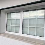 Janela aluminio 2 folhas com vidro duplo
