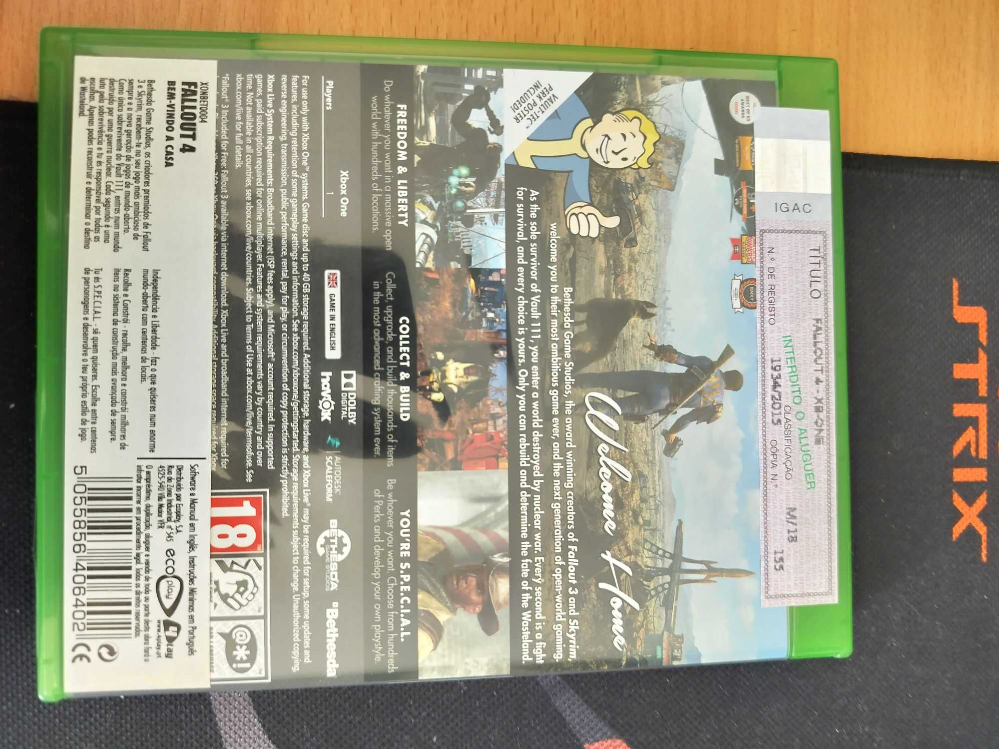 Fallout Xbox One ( COMO NOVO )