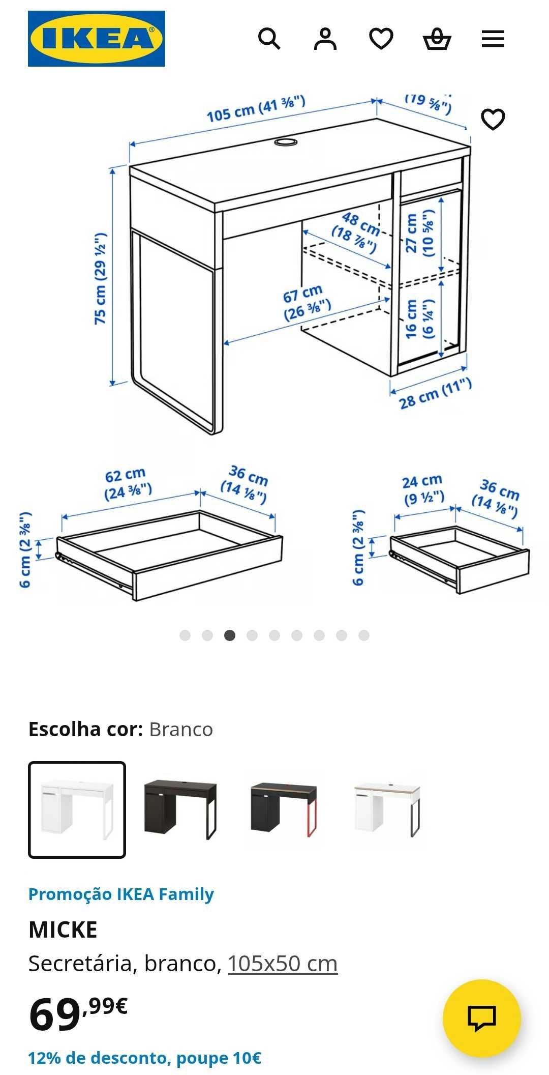 Secretária - Ikea