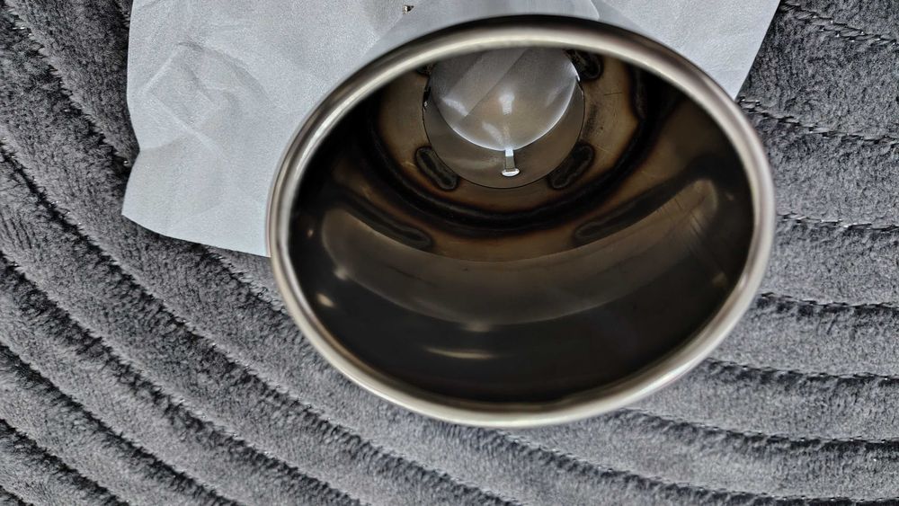 Końcówka wydechu owalna stal nierdzewna 115x95mm 2.5cala